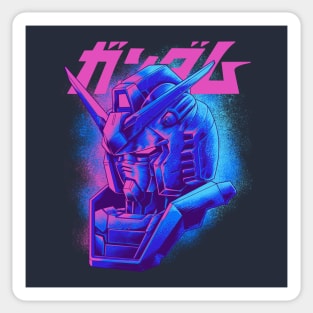 Retro Gundam Style Sticker